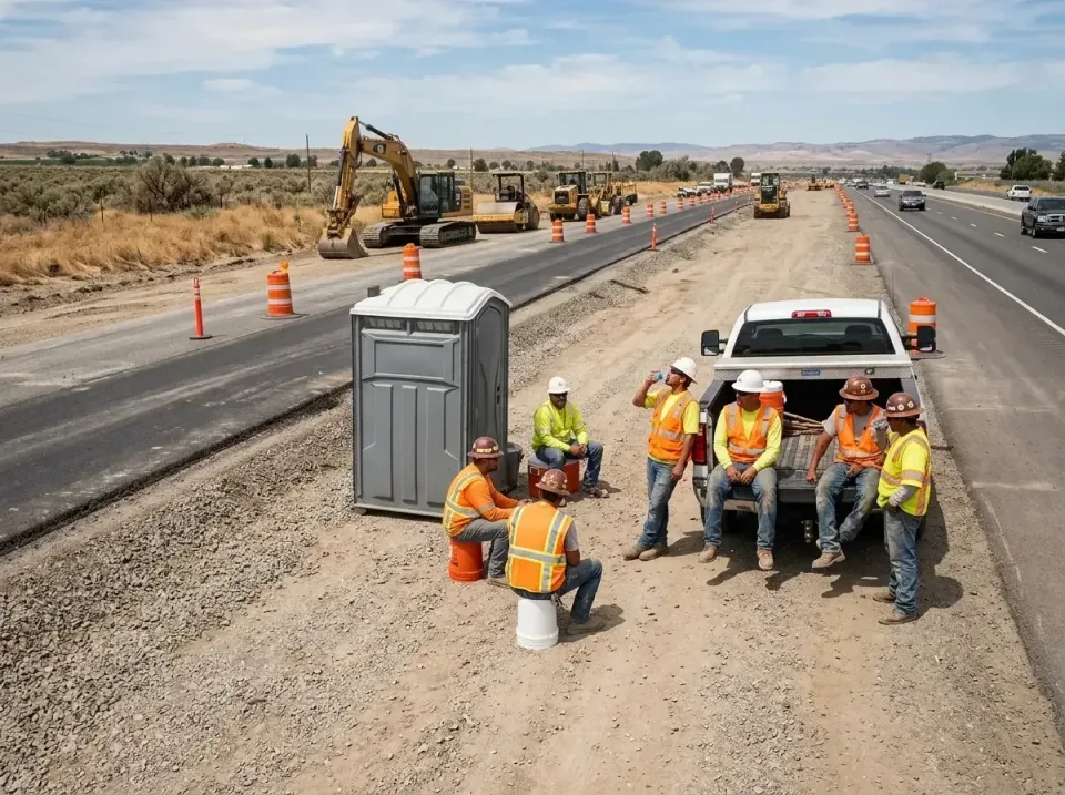 highway-road-construction-crew-007 — frequently asked questions, Porta Potty and Restroom Rentals in Weldon, CA